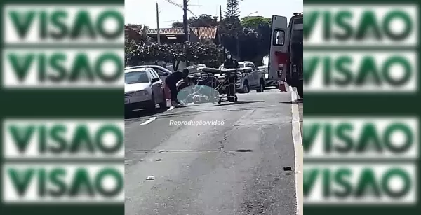 Andarilho é atropelado por moto em Marília