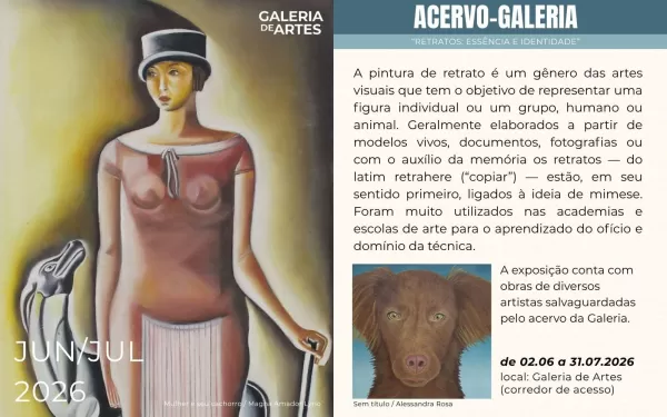 Galeria Municipal de Artes recebe exposição que destaca a riqueza dos retratos e da identidade humana
