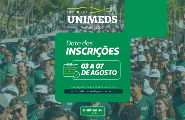 Caminhada Unimed Paulista 2026 bate recorde de inscrições e convida toda a comunidade para um dia de saúde e bem-estar