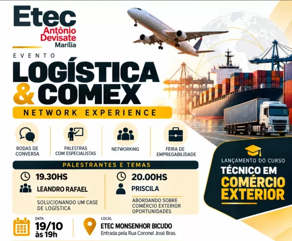 Etec de Marília promove feira de empregabilidade e anuncia novo curso de Comércio Exterior