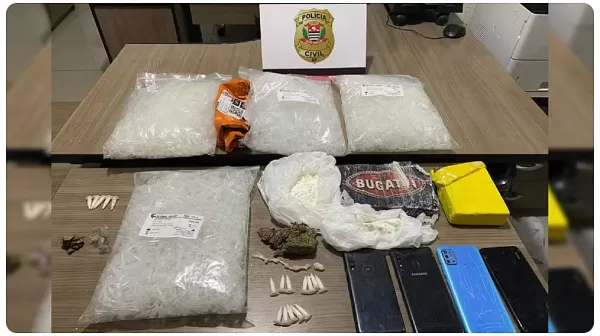 Quadrilha é presa com mais de R$ 100 mil em drogas