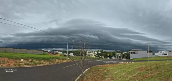 Defesa Civil emite alerta máximo para tempestade em Marília