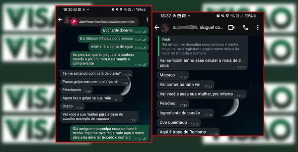 Mensagem por engano acaba em crime de racismo