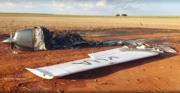 Visão Notícias descobre irregularidades em avião que fez pouso forçado e pegou fogo na região
