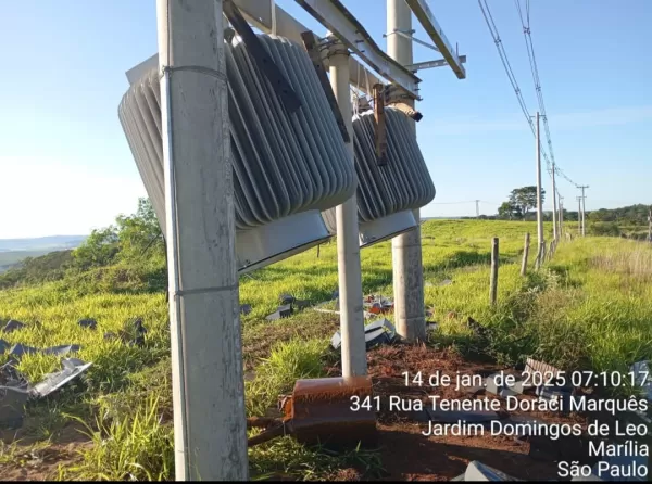 Furtos de transformadores e cabos podem afetar abastecimento de água em Marília