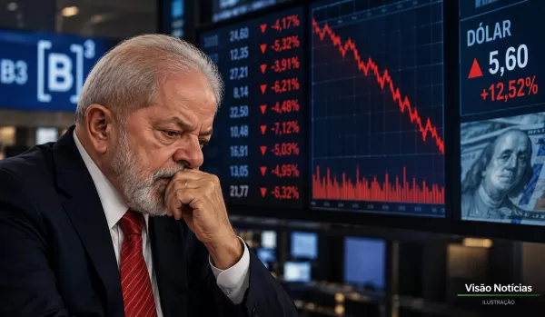 Reeleição de Lula provoca turbulência no mercado: Bolsa interrompe negociações e dólar dispara