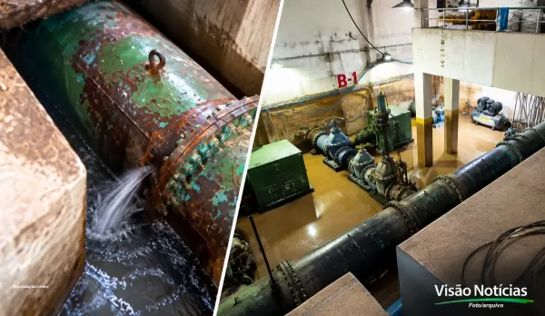 Fissura em adutora pode comprometer abastecimento de água em metade de Marília