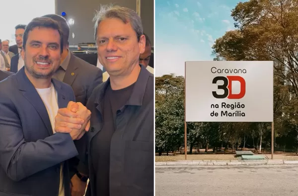 Caravana 3D : governador Tarcísio de Freitas traz comitiva de Secretários Estaduais a Marília