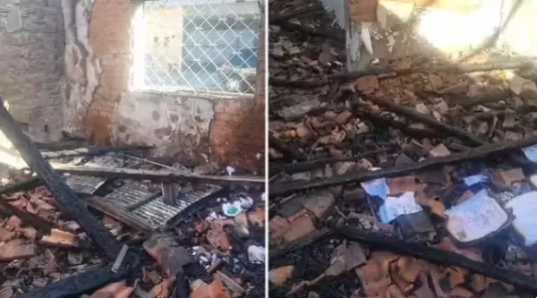 Homem coloca fogo na própria casa com a família dentro e mata 26 animais