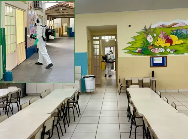 Abandono dos prédios da CDHU em Marília colocam em risco alunos de escola municipal