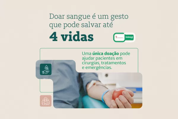 Doar sangue é doar vida: um gesto simples que pode salvar até quatro pessoas 