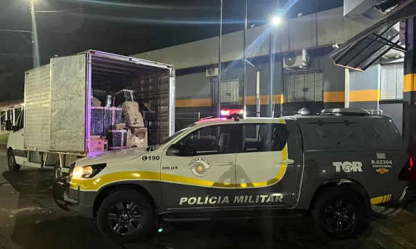 Polícia Rodoviária apreende carga de eletrônicos avaliada em R$ 2 milhões 