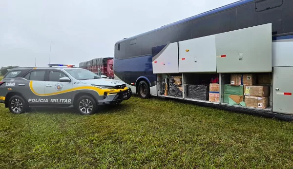 Polícia Rodoviária apreende R$ 1,5 milhão em mercadorias trazidas do Paraguai