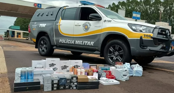 Polícia Rodoviária faz três apreensões de contrabando em pouco mais de uma hora