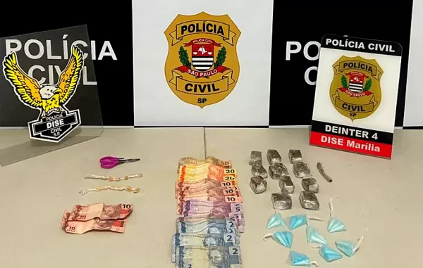 Rapaz é preso pela quarta vez por tráfico em Marília