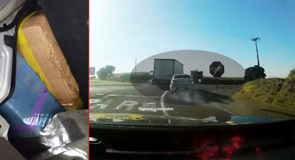 Após perseguições e acidentes, PRF apreende 348 quilos de maconha