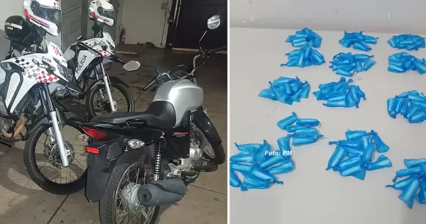 PM "interrompe" entrega de droga em Marília