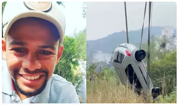 Corpo de homem com família na região é encontrado após carro cair em rio de Santa Catarina