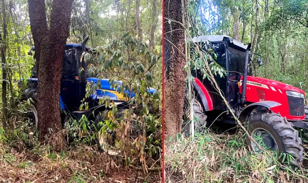 Polícia Militar recupera tratores furtados na região