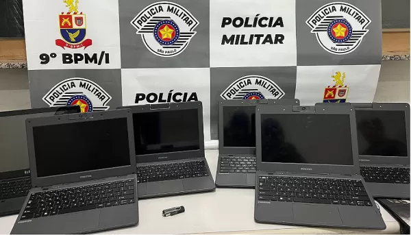 Polícia Militar recupera notebooks furtados em Marília