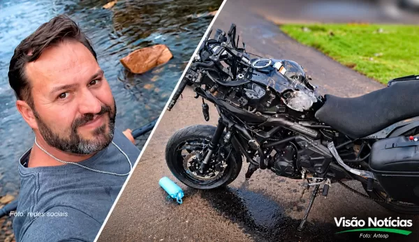 Motociclista de Marília morre em acidente com carreta; esposa está internada em estado grave