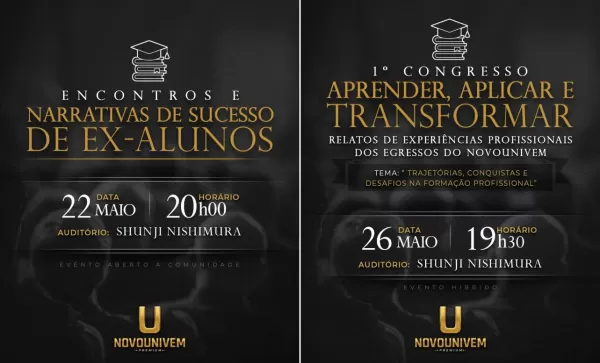 UNIVEM realizará eventos com ex-alunos para compartilhar histórias de sucesso e experiências profissionais