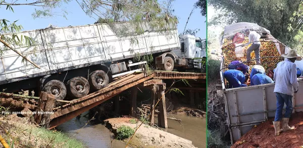 Acidente em ponte: Prefeitura afirma que peso de carreta era cinco vezes acima do permitido