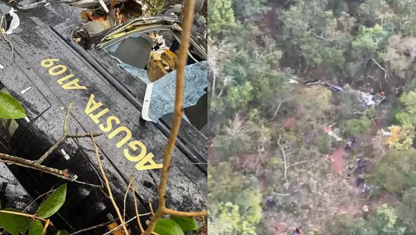 Ocupante de helicóptero que caiu na região era procurado por tráfico. Aeronave não tinha autorização para voar