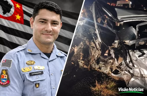 Comandante da PM na região morre em acidente