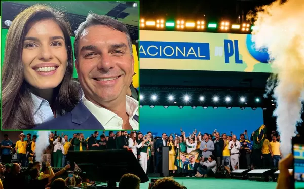 Dani Alonso e Capitão Augusto participam de Convenção Nacional do PL com Flávio Bolsonaro na disputa presidencial
