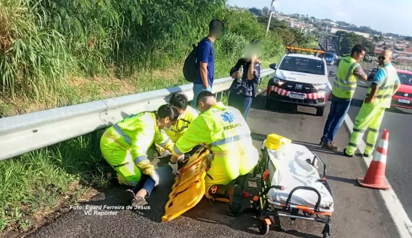 Acidentes no Contorno deixam motociclistas feridos