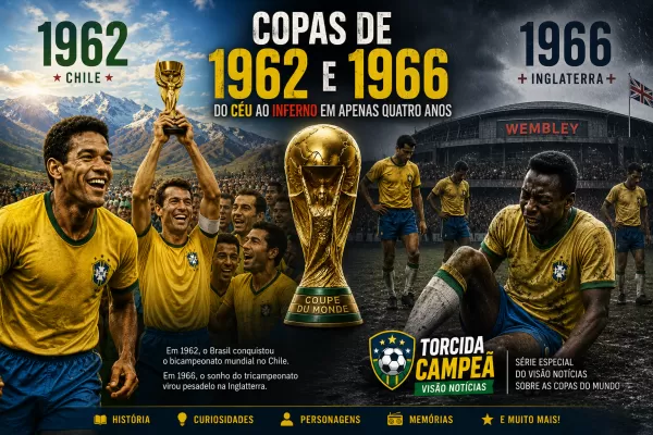 Copas de 1962 e 1966: do céu ao inferno em apenas quatro anos