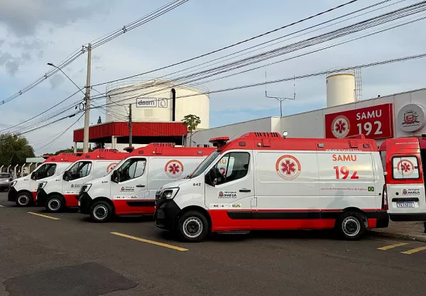 Prefeitura de Marília entrega mais quatro ambulâncias para o SAMU