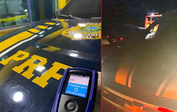 Motorista alcoolizado é preso pela PRF após perseguição