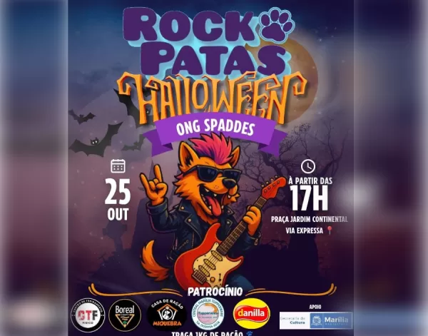 Nova edição do Rock Patas arrecada ração para animais abandonados em Marília