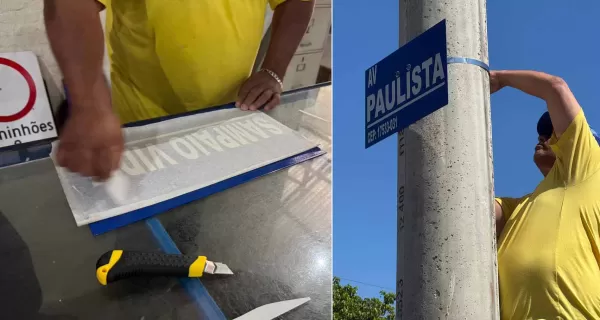 Emdurb produz placas de identificação das ruas 