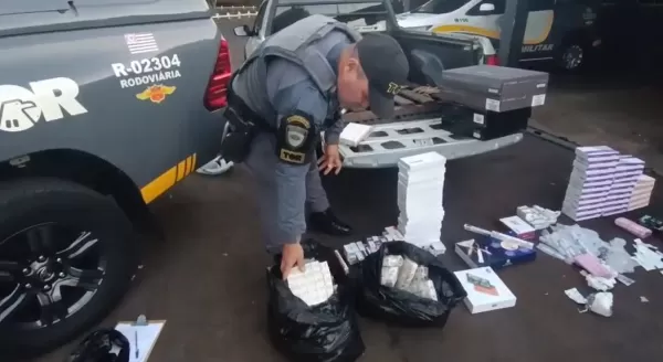 Polícia Rodoviária apreende mais de 2,5 mil canetas emagrecedoras e outras mercadorias avaliadas em R$ 2,2 milhões