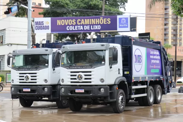 Marília renova toda a frota de caminhões da coleta de lixo