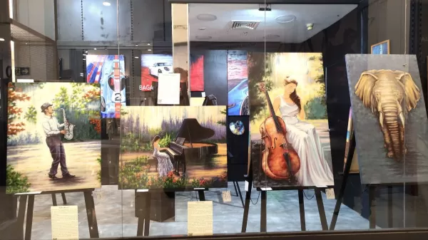 Artista plástico abre exposição no Marília Shopping