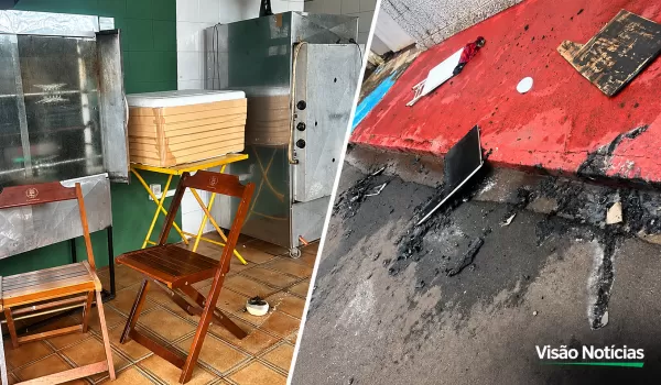 Casal sofre queimaduras em incêndio em restaurante