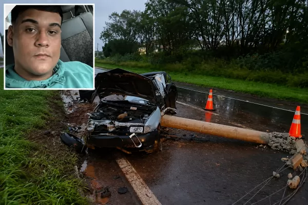Jovem de 19 anos morre após carro atingir poste em rodovia