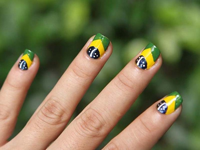 Modelos de unhas para torcer pelo Brasil na copa do mundo