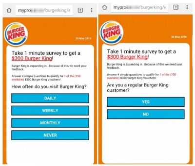 Golpe de cupom falso do Burger King se espalha pelo WhatsApp
