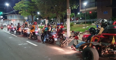 Motociclistas de Marília fazem ação social em ajuda às mulheres