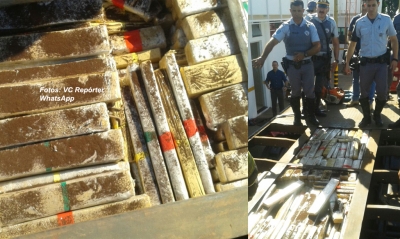 Polícia Rodoviária apreende 1,5 tonelada de maconha na região