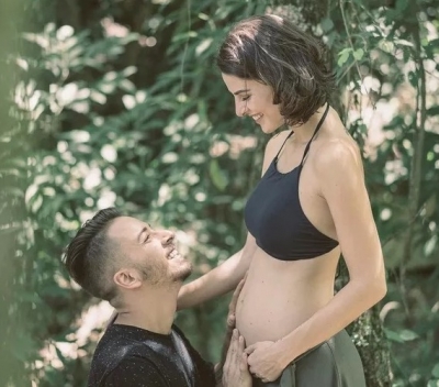 Junior Lima anuncia que a esposa está grávida de um menino