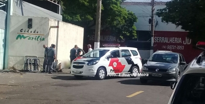 Rapaz é preso furtando peças da garagem da empresa Circular