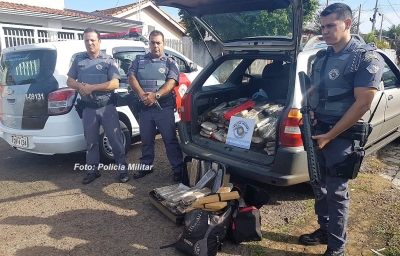 Polícia Militar intercepta grande carregamento de drogas em Marília