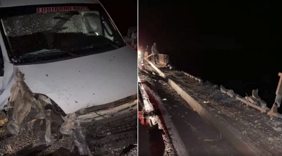 Caminhonete desaparece após acidente na SP-333