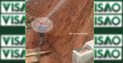 Bombeiros salvam cão e dono que caíram em cratera na zona sul de Marília